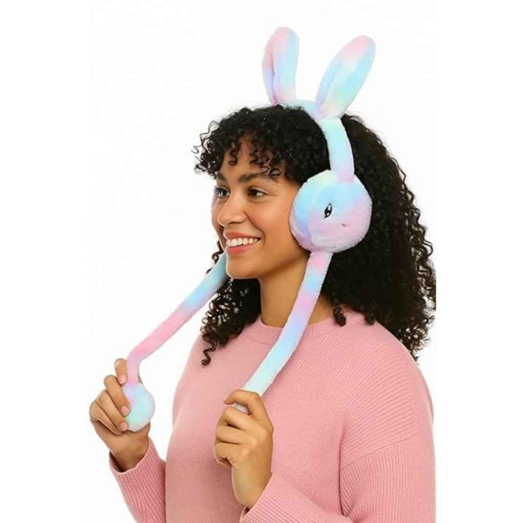 Bunny Ear Cap, Moving ear Bunny Earmuffs with Chu chu sounds