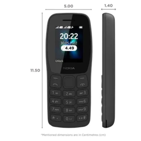 Nokia 110 Dual SIM Keypad Mobile Phone - Image 2