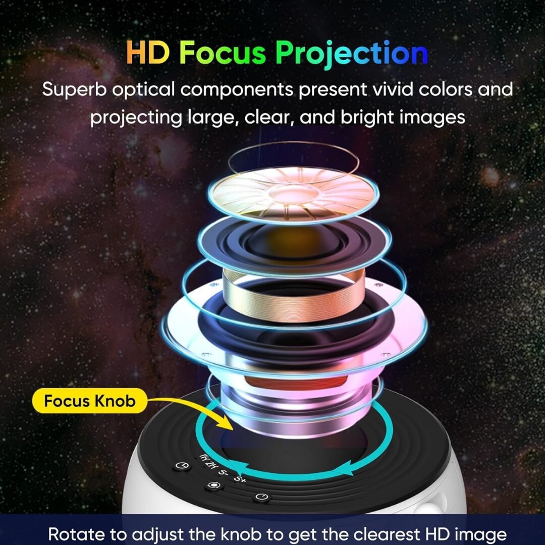 Galaxy Projector for Bedroom With 4K Replaceable 13 Galaxy Discs - Image 5