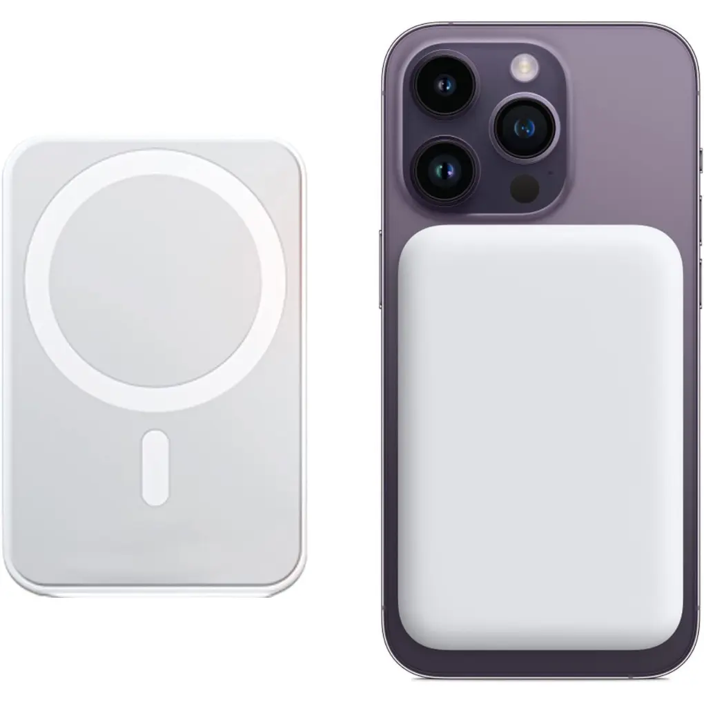 Apple Wireless Power Bank Megasafe Compatible with iPhone/Android 5000 MAH